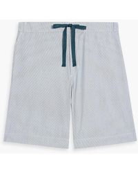 Orlebar Brown - Devlin Pinstriped Cotton-Poplin Drawstring Shorts - Lyst