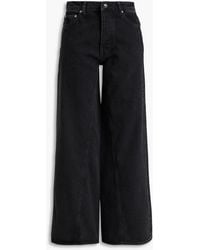 Ganni - High-rise Wide-leg Jeans - Lyst