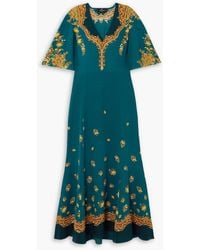 Etro - Paisley-print Silk Crepe De Chine Maxi Dress - Lyst