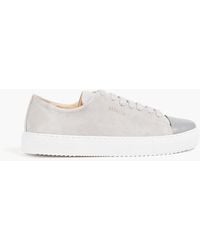 Axel Arigato - Clean 90 Leather-trimmed Suede Sneakers - Lyst