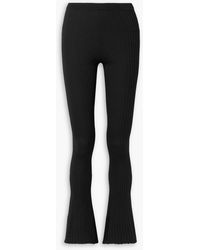 Gauchère - Ribbed Wool Flared Pants - Lyst