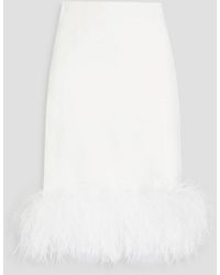 16Arlington - Rock aus crêpe mit federbesatz - Lyst