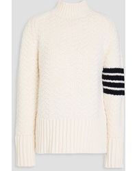 Thom Browne - Striped Wool-blend Turtleneck Sweater - Lyst
