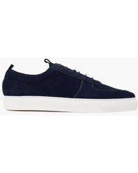 grenson navy trainers