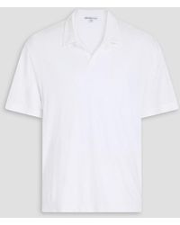 James Perse - Poloshirt aus baumwoll-jersey mit flammgarneffekt - Lyst