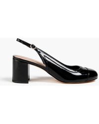 Stuart Weitzman - Celina 60 Patent-Leather Slingback Pumps - Lyst