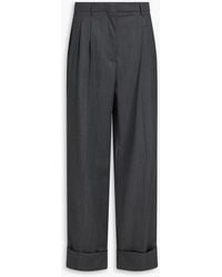 Officine Generale - Willow Herringbone Wool Straight-Leg Pants - Lyst