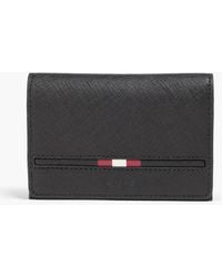 Bally - Striped Textured-Leather Wallet - Lyst