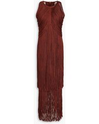 Hervé Léger - Fringed Bandage Gown - Lyst