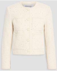 Veronica Beard - Darla Sequin-Embellished Cotton-Blend Tweed Jacket - Lyst