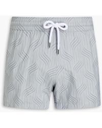 Frescobol Carioca - Short-length Jacquard Swim Shorts - Lyst