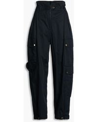 Sandro - Cropped Cotton-twill Cargo Pants - Lyst