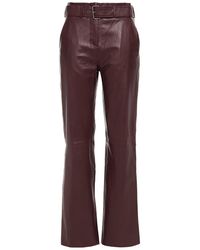 boston crew belted straight leg jeans