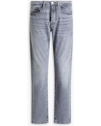 FRAME - Skinny jeans aus denim in ausgewaschener optik - Lyst