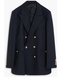 Blazé Milano - Alcanara Double-breasted Wool-twill Blazer - Lyst