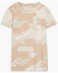Rag & Bone - T-shirt aus pima-baumwoll-jersey mit camouflage-print - Lyst