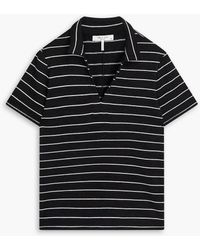 Rag & Bone - Striped Jersey Polo Shirt - Lyst