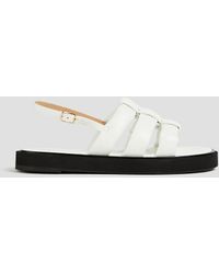 FRAME - Le Weston Padded Faux Leather Sandals - Lyst