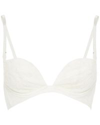 Wacoal Opulence Crystal-embellished Stretch-mesh And Lace Underwired Bra - White
