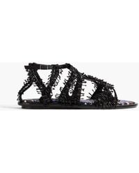 PUCCI - Embellished Leather Sandals - Lyst