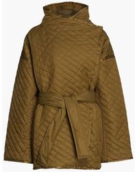 FRAME - Belted Quilted Shell Jacket - Lyst