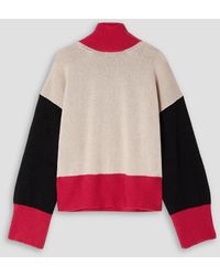 Marni - Color-block Cashmere Turtleneck Sweater - Lyst