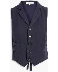 Alex Mill - Non-suit Linen, Tm And Cotton-blend Twill Vest - Lyst