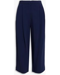 Adam Lippes - Pleated Crepe Culottes - Lyst