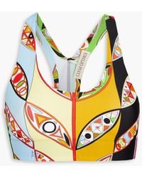 PUCCI - Printed Stretch Sports Bra - Lyst