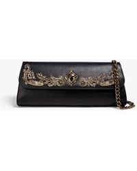 Moschino - Embellished Leather Clutch - Lyst
