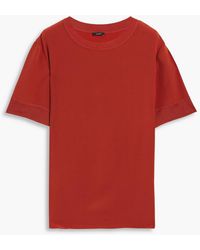 JOSEPH - Brana Silk Crepe De Chine T-shirt - Lyst