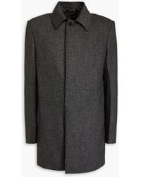 Dunhill - Houndstooth Wool-tweed Coat - Lyst