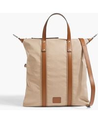 Paul Smith - Leather-Trimmed Twill Tote - Lyst