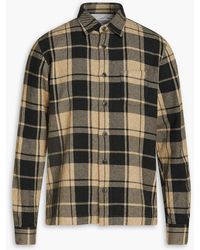 Officine Generale - Sol Checked Cotton-flannel Shirt - Lyst