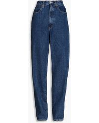 SLVRLAKE Denim - Jessy High-rise Tapered Jeans - Lyst