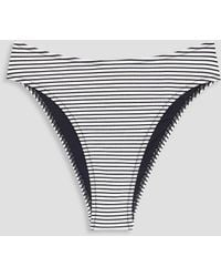 Solid & Striped - The Miranda Striped Seersucker Bikini Briefs - Lyst