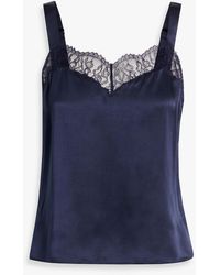 Cami NYC - Seraphina Lace-trimmed Silk-satin Camisole - Lyst