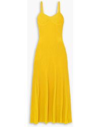 Gabriela Hearst - Maxikleid "demetra" aus merinowolle in ripp- und pointelle-strick - Lyst