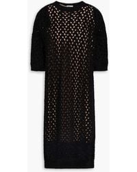Brunello Cucinelli - Sequin-Embellished Cotton, Linen And Silk-Blend Midi Dress - Lyst