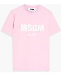 Mujer Ropa de Camisetas y tops de Camisetas T-shirt de MSGM de color Rosa 