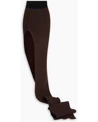 Rick Owens - Asymmetric Ribbed Cashmere-blend Maxi Skirt - Lyst