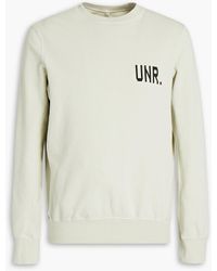 Unravel Project - Appliquéd Logo-print French Cotton-terry Sweatshirt - Lyst