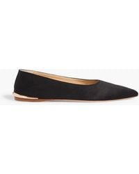 Gabriela Hearst - Fleur Canvas Point-Toe Flats - Lyst