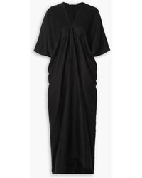 Co. - Natural World Oversized Draped Linen Maxi Dress - Lyst