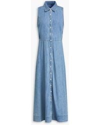 Veronica Beard - Fuller Denim Midi Shirt Dress - Lyst