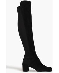 Stuart Weitzman - City Microstretch And Suede Over-the-knee Boots - Lyst