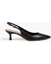 Stuart Weitzman - Isla 50 Leather Slingback Pumps - Lyst