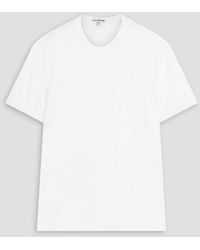 James Perse - T-shirt aus einer baumwoll-leinenmischung - Lyst