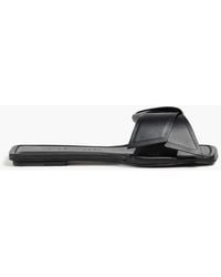 Acne Studios - Knotted Leather Slides - Lyst