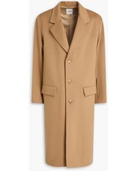 Sandro - Wool And Cashmere-blend Felt Coat - Lyst